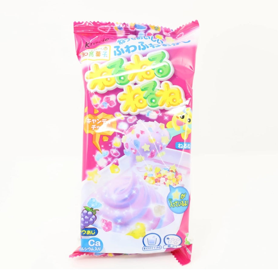 Kracie Nerunerunerune Grape Flavor 23,5gx10 Kracie食玩DIY-葡萄棉花糖 クラシエ ねるねるねるね ブドウ味