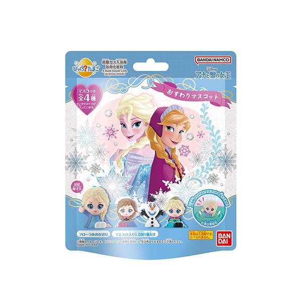 Bandai Bath Ball Bikkura Tamago Frozen Sitting Mascot 55gx15 Bandai Frozen 冰雪女王系列浴球 ビックラタマゴ アナと雪の女王 おすわり