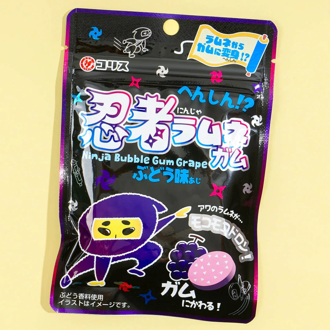 Coris Ninja Ramune Become Bubble Gum Grape 25gx10 Coris 忍者泡泡糖 葡萄味 へんしん!?忍者ラムネガム