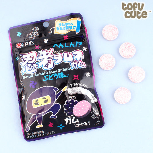 Coris Ninja Ramune Become Bubble Gum Grape 25gx10 Coris 忍者泡泡糖 葡萄味 へんしん!?忍者ラムネガム