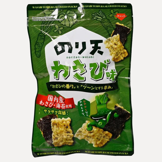 Daiko seaweed tempura wasabi flavor 40gx20x4 大光芥末味海苔脆片米果 のり天わさび味