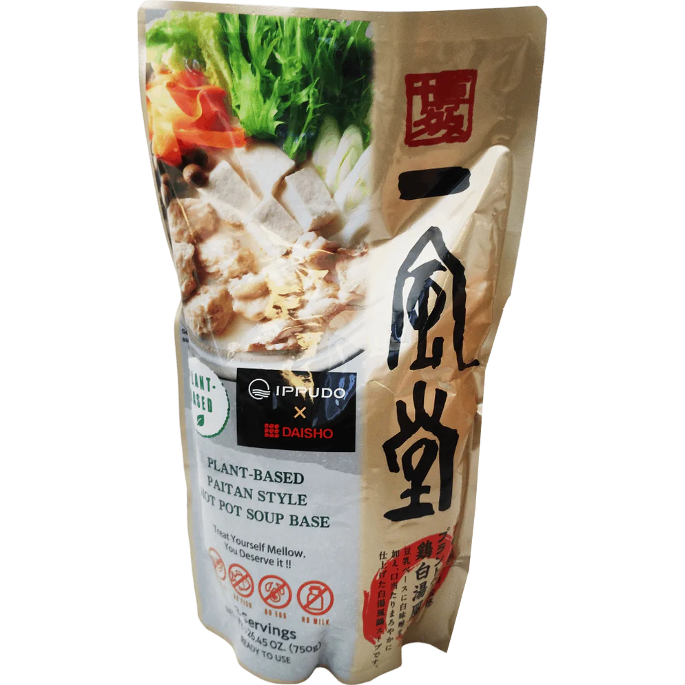 Daisho ippudo plant-based paitan soup base 750gx10 一风堂 鸡白汤风味火锅汤 一風堂監修プラントベース鍋スープ鶏白湯風味