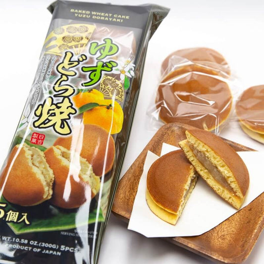 Hiyoshi Yuzu Dorayaki 5 pcs 300g x12 日吉製菓 柚子铜锣烧 日吉製菓 ゆずどら焼 5個入