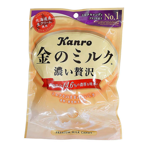 Kanro Golden Milk Candy 80gx6x8 Kanro金装北海道特浓牛奶糖 カンロ 金のミルクキャンディ