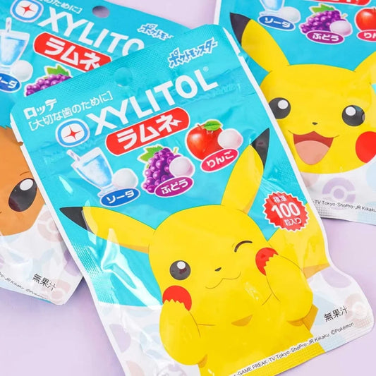 Lotte xylitol ramune 32gx10 乐天Lotte葡萄苹果苏打汽水味 糖 木糖醇护齿 ロッテ キシリトールラムネ