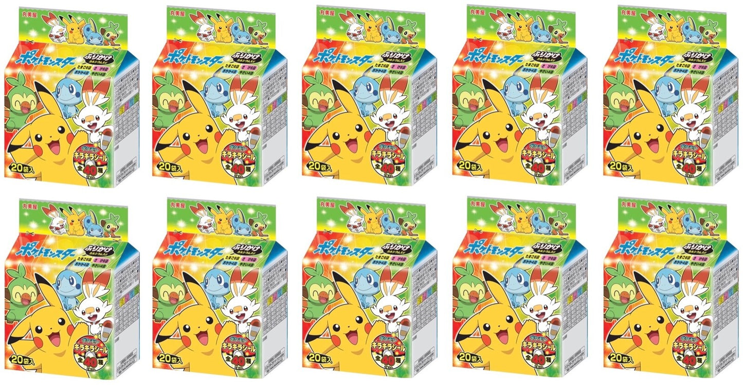 Marumiya pokemon furikake mini 20p 50gx10x6 丸美屋 pokemon 皮卡丘拌饭料 丸美屋 ポケモンふりかけミニ 20P