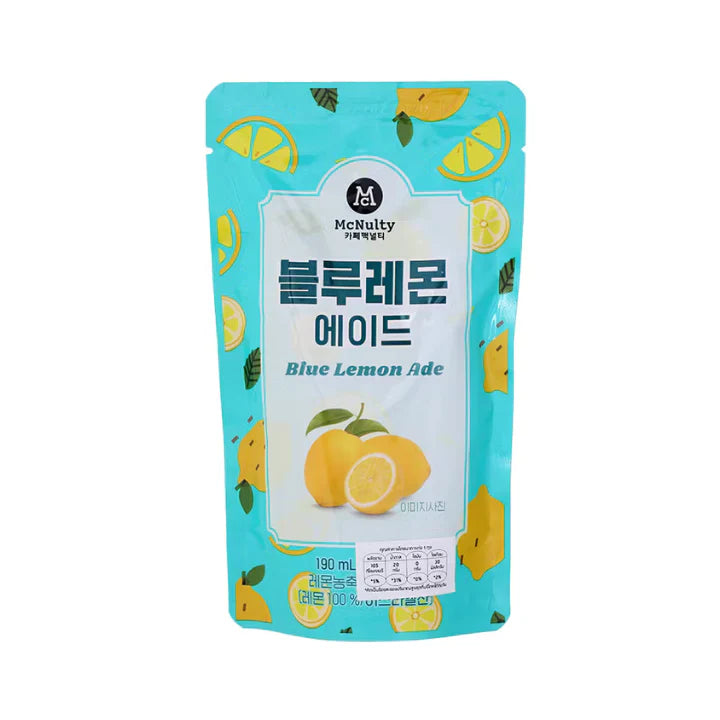 Mcnulty Blue lemon Ade 190mlx10x3 Café Mcnulty 蓝柠檬饮料 맥널티 블루레몬 에이드 190ml