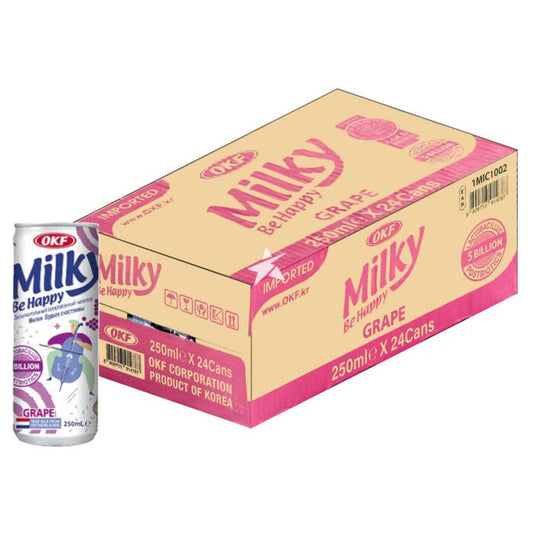 OKF Milky Be Happy Strawberry 250mlx24 OKF Milky Be Happy 草莓味 밀키(딸기) 250ML