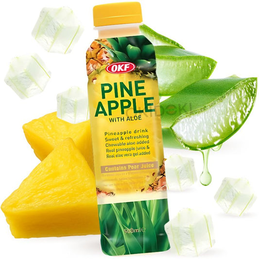 OKF Pineapple Drink 500mlx20 OKF菠萝芦荟饮料 파인애플 드링크 500ML