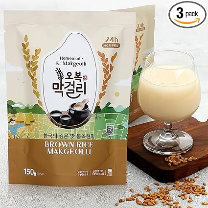 Obok Makgeolli Korean Rice Wine Homemade Kit 150gx30 Obok 韩式米酒自制套装 케이 통곡물현미 오복막걸리 키트 150g