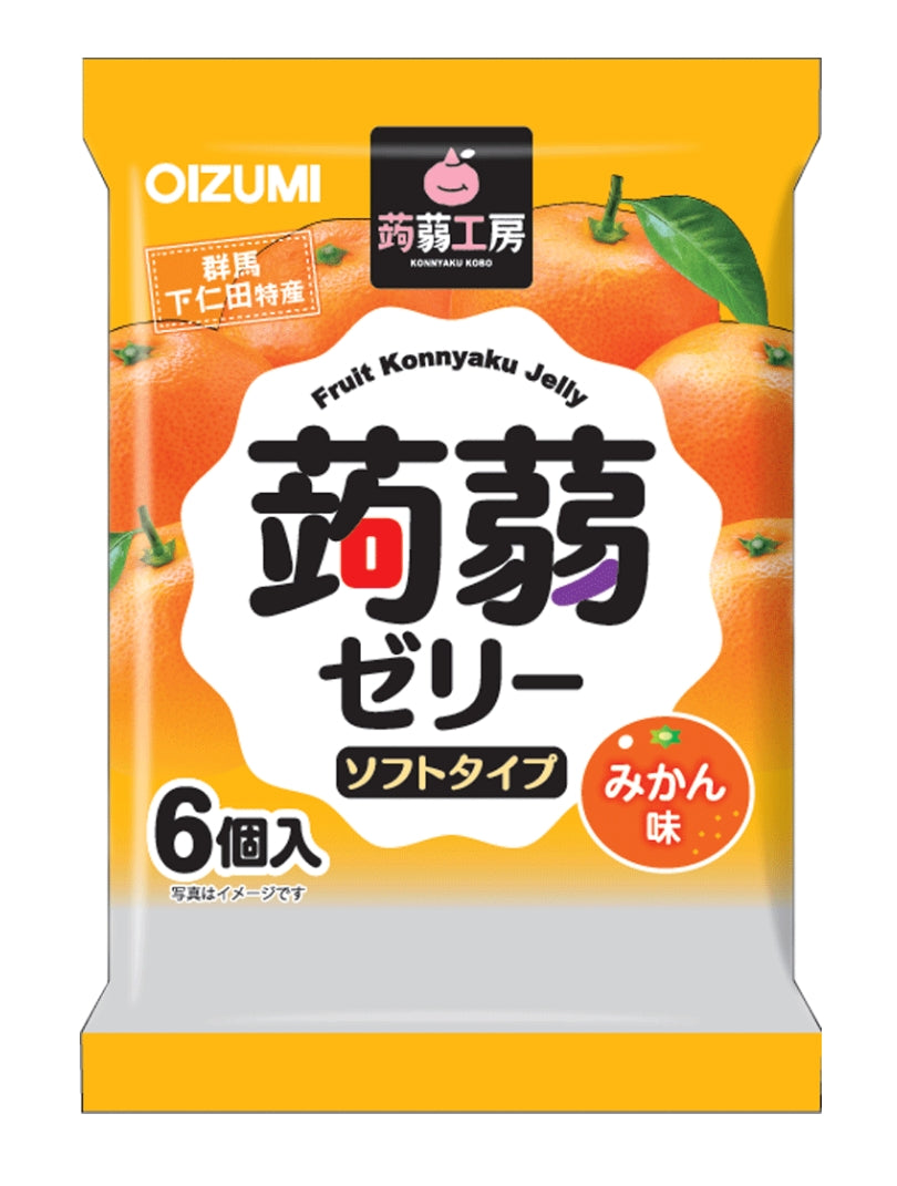 Shimonita konjac kobo konjac jelly orange flavor 6p 112gx16 蒟蒻工房蒟蒻果冻 香橙味 蒟蒻工房蒟蒻ゼリー みかん味