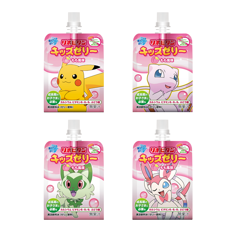 Taisho Lipovitan Kids Jelly Peach Flavor 125gx6x5 LipovitanPokemon吸吸果冻 桃子风味 大正製薬 リポビタンキッズゼリー もも風味