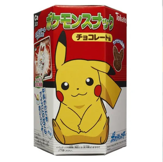 Tohato pokemon snack chocolate 23g x 48 Tohato粟米星星饼干 皮卡丘Pokemon款 東ハト ポケモンスナックチョコレート味