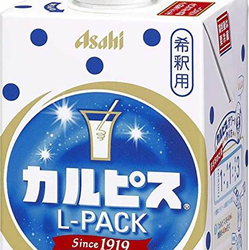 Asahi Calpis Concentrate Syrup Paper Packages 1000mlx6 Asahi 朝日可尔必思乳酸菌浓缩饮料 カルピスLパック 紙容器1000ml(業)"=