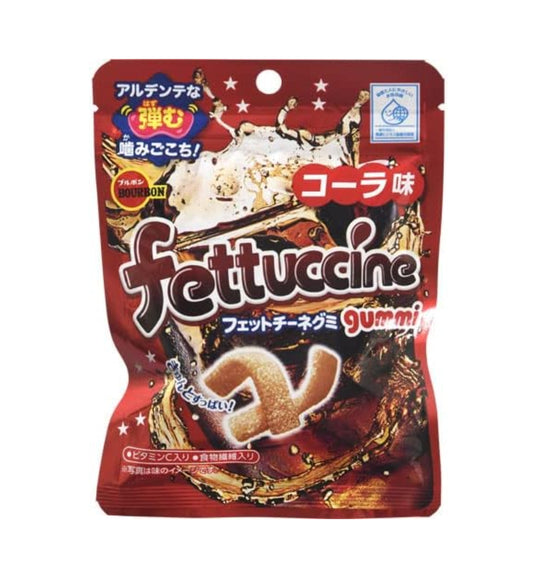 Bourbon Fettuccine Gummy Cola Flavor 50gx10 Bourbon 波路梦 长条软糖 可乐味 ブルボン　フェットチーネグミコーラ味　５０ｇ
