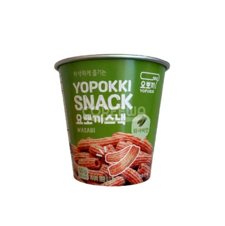 Yopokki Snack Wasabi portion cup 50gx12 [yopokki] 芥末味零食 요뽀끼 스낵 와사비 50g