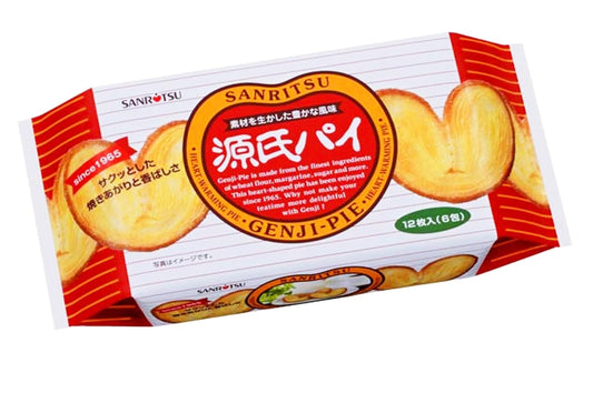 Sanritsu genji pie 12p 120gx12 三立源氏爱心蝴蝶酥 三立　源氏パイ