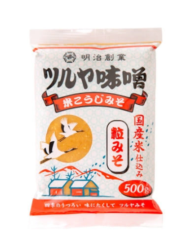 Tsuruya kome koji tsubu miso 500g x 10 Tsuruya 粗粒味增 ツルヤ 米こうじみそ