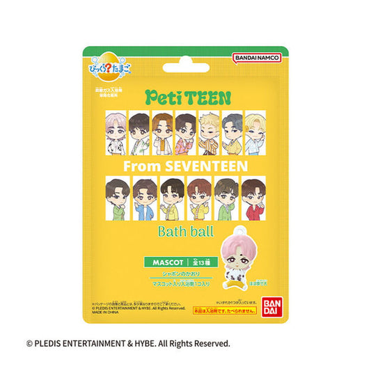 Bandai Bath Ball Bikkura Petiteen from SEVENTEEN 55gx15x4 Bandai  SEVENTEEN系列浴球 ﾋﾞｯｸﾗﾀﾏｺﾞ PetiTEEN SEVENTEEN