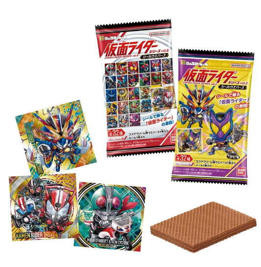 Bandai Niformation Kamen Rider Sticker Waffer 2 15gx20 Bandai 食玩 - 幪面超人 威化 にふぉるめーしょん 仮面ライダーシリーズ シールウエハースvol.2