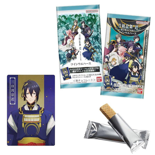 Bandai Toukenranbu Kai Burning Honnoji Twin Waffer 6,5gx20 Bandai 食玩 刀剑乱舞--虛传  燃烧本能寺- 双威化餅 食玩 刀剣乱舞 廻 スティックウエハース