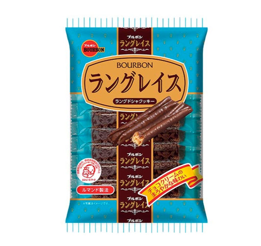Bourbon Langrace Choco Coated Cookie 11 Sticks 81,4gx12x4 Bourbon Langrace 朱古力饼干 ブルボン　ラングレイス　１１本
