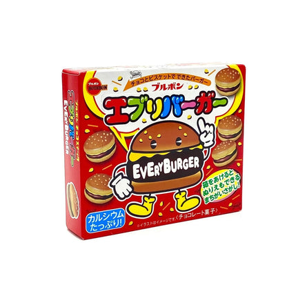 Bourbon every burger 66gx10 Bourbon迷你巧克力夹心汉堡饼干 ブルボン エブリバーガー