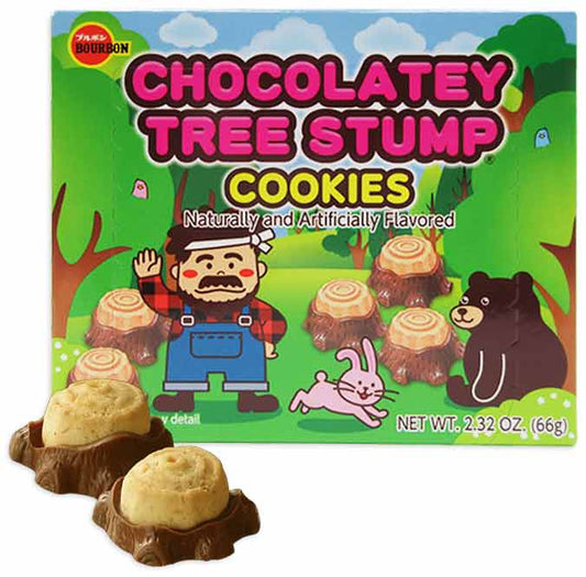 Bourbon kikori stump 66gx10 Bourbon 树桩巧克力饼干 ブルボン　きこりの切株