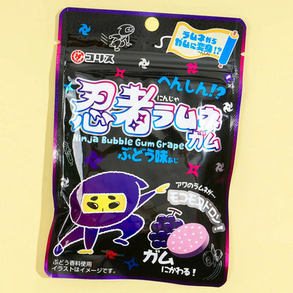 Coris Ninja Ramune Become Bubble Gum Grape 25gx10 Coris 忍者泡泡糖 葡萄味 へんしん！？忍者ラムネガム