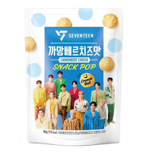 HY Seventeen Corn Snack Pop Camembert Cheese 50gx40 Seventeen 爆米花零食 卡门贝尔芝士味 잇츠온 세븐틴스낵팝까망베르치즈맛 50g