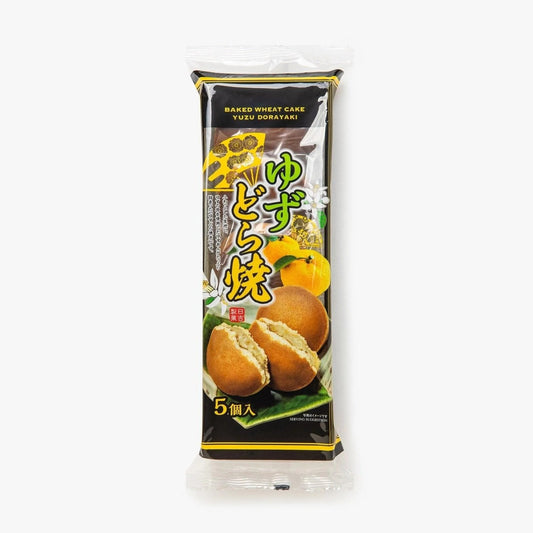 Hiyoshi Yuzu Dorayaki 5 pcs 300g x12 日吉製菓 柚子铜锣烧 日吉製菓　ゆずどら焼　5個入