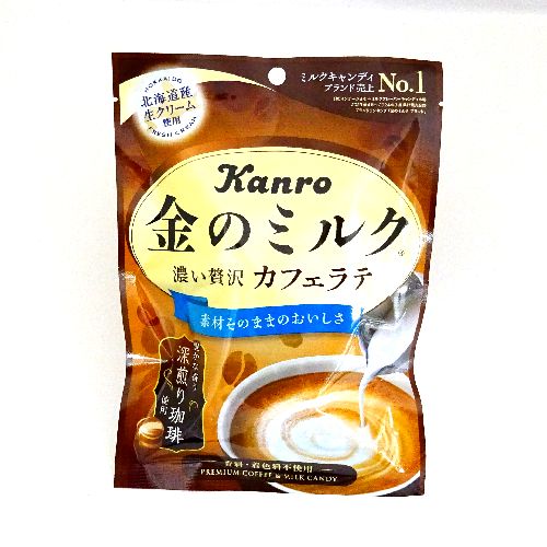 Kanro Golden Milk Candy Cafe Latte 61gx6 Kanro 甘乐 咖啡牛奶糖 カンロ　金のミルクキャンディカフェラテ　６１ｇ