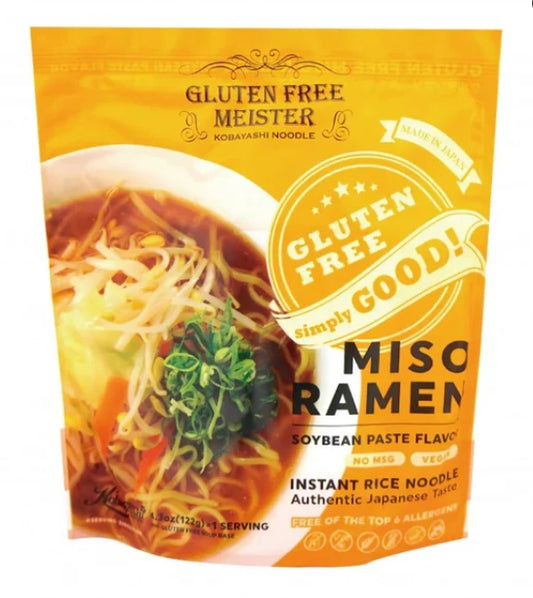 Kobayashi Gluten Free Instant Rice Noodle Miso 122gx16 小林制面 无麸质 大米拉面  味增味 インスタントラーメン みそ