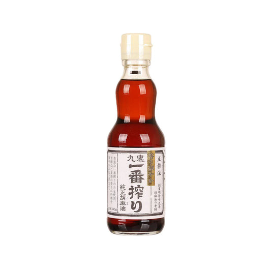 Kuki Ichiban Shibori Pure Sesame Oil 340gx12 纯正芝麻油 一番搾り純正胡麻油 340g