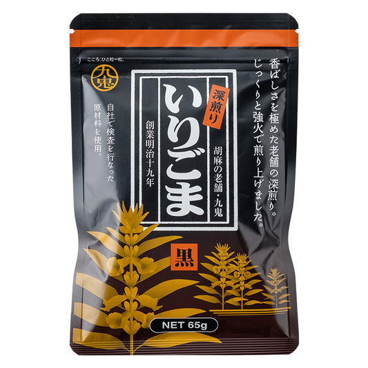 Kuki Roasted Sesame Black 65gx10x4 九鬼 深煎黑芝麻 深煎りいりごま黒