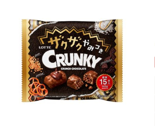 Lotte Crunky Crunchy Chocolate 47gx8x8 Lotte 香脆米巧克力 ロッテ　ザクザクやみつきクランキー　ＰＰ４７ｇ