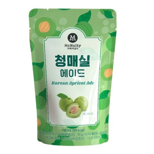 Mcnulty Korean Apricot Ade 190mlx10x3 Café Mcnulty 韩国杏饮料 맥널티 청매실 에이드 190ml