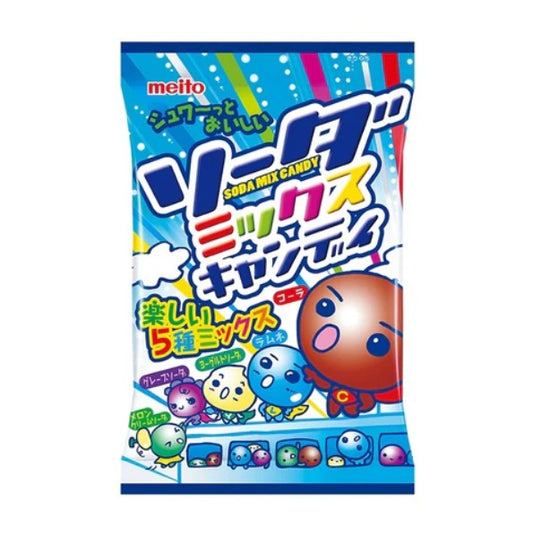 Meito Soda Mix Candy 56gx10x6 Meito 苏打水果糖 名糖　ソーダミックスキャンディ  ５６ｇ