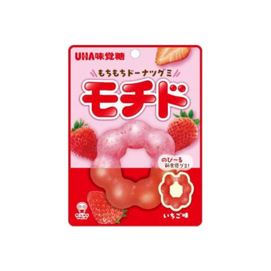 Mikakuto Mochido Strawberry Gummy 40gx10 味觉糖草莓风味 甜甜圈软糖 味覚糖　モチド　いちご味４０ｇ