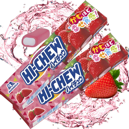 "Morinaga Hi-Chew Strawberry 12 pcs 55,2gx12 森永 Hi-Chew 草莓味软糖 森永　ハイチュウストロベリー  １２粒"