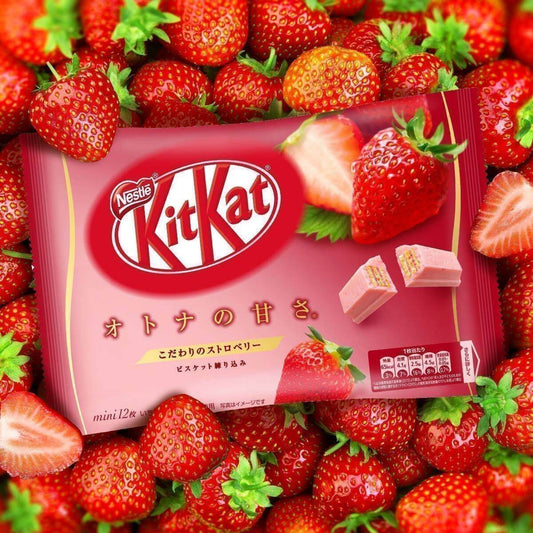Nestle Kitkat Strawberry Flavor 10pcs 113gx12x2 KitKat 草莓味 キットカット　苺　１０枚