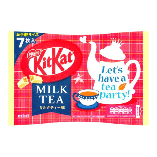 Nestle kitkat mini milk tea flavor 7pcs 81.2g x12x2 雀巢 Kitkat 奶茶味 ネスレ　キットカットミニ　ミルクティー味７枚