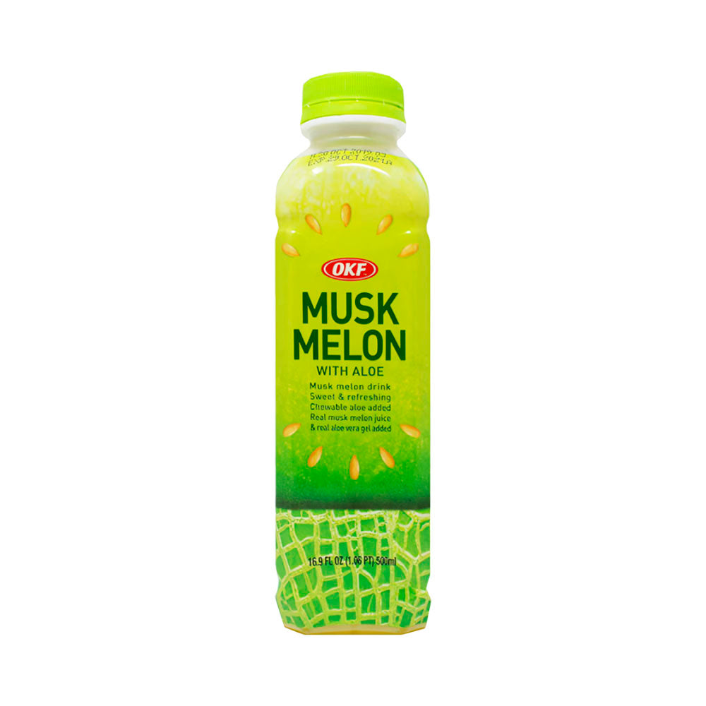 OKF Musk Melon Drink 500mlx20 OKF 哈密瓜芦荟饮料 머스크 멜론 드링크 500ML