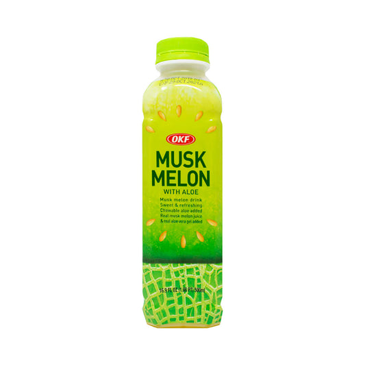 OKF Musk Melon Drink 500mlx20 OKF 哈密瓜芦荟饮料 머스크 멜론 드링크 500ML