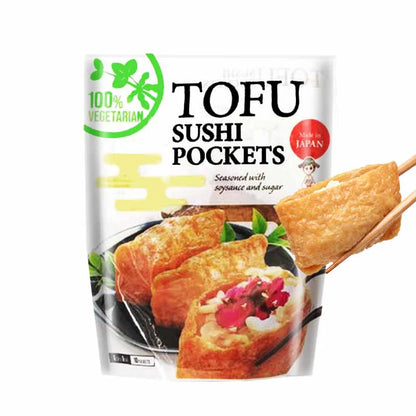 Ok Food Tofu Sushi Pockets 10p (ambient) 400gx20 口袋豆腐皮 203421　常温いなりあげ　10枚入
