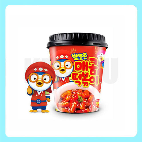 Pororo Topokki Instant Cup Spicy 120gx32 Pororo 即食年糕 辣味 뽀로로 매콤떡볶이 120G