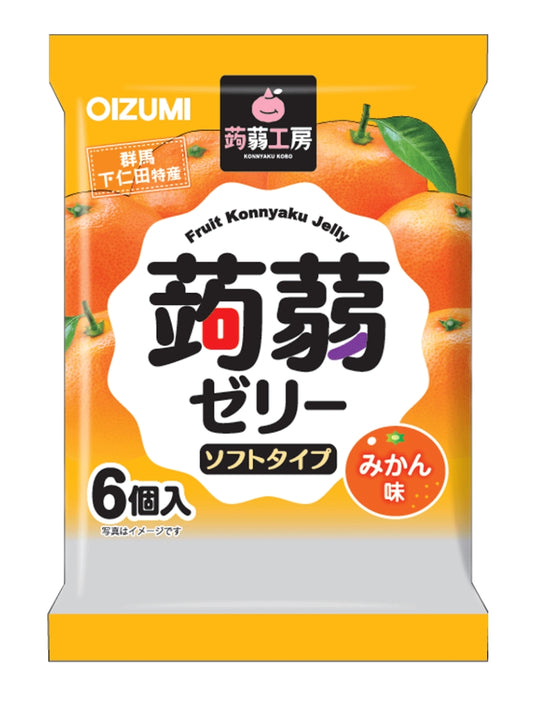 Shimonita konjac kobo konjac jelly orange flavor 6p 112gx16 蒟蒻工房蒟蒻果冻 香橙味 蒟蒻工房蒟蒻ゼリー みかん味