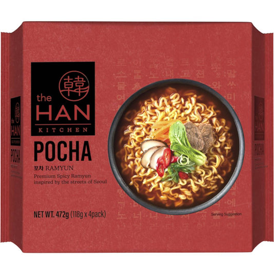 The Han Kitchen Pocha Ramyun (No Meat) 118gx32 The Han 大排档拉面（无肉版 더한 포차라면(노미트) 118g