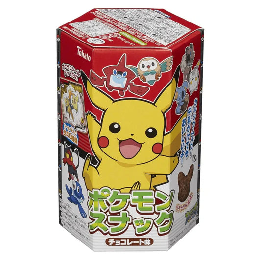 Tohato pokemon snack chocolate 23g x 48 Tohato粟米星星饼干 皮卡丘Pokemon款 東ハト ポケモンスナックチョコレート味