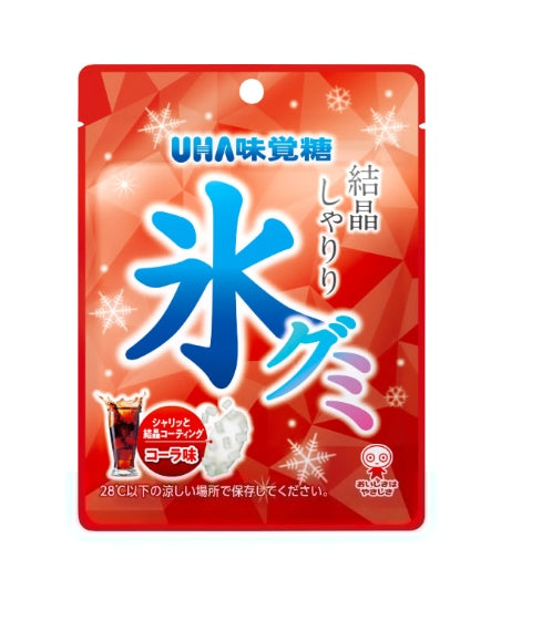 UHA Mikakuto Water Gummy Cola Flavor 40gx10 味觉糖 水滴软糖 冰晶可乐味 味覚糖　氷グミ　コーラ味４０ｇ